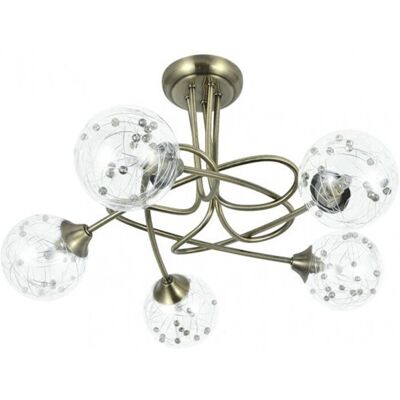 Lampadario in pelle Rio de Janeiro - 5xG9 - Illuminazione moderna Lampadario in pelle Rio de Janeiro - 5xG9 - Illuminazione moderna