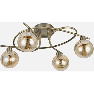 Fabrilamp 154484014 Deckenleuchte - Modern Glas Metall Tulpen Fabrilamp 154484014 Deckenleuchte - Modern Glas Metall Tulpen