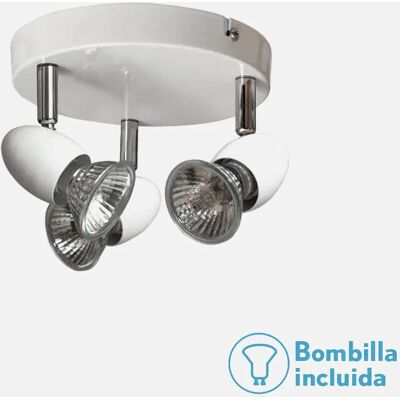 Fabrilamp 029683001 Weiße Deckenleuchte - Außen, 3 GU10 LED Fabrilamp 029683001 Weiße Deckenleuchte - Außen, 3 GU10 LED