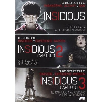 Pack DVD Insidious 1+2+3 - Import Espagne - Publicité Pack DVD Insidious 1+2+3 - Import Espagne - Publicité