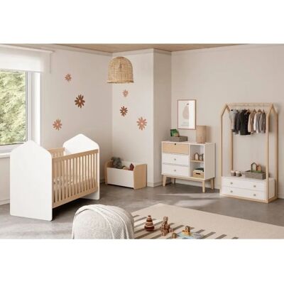 Calicosy L90cm Chest of Drawers - White Calicosy L90cm Chest of Drawers - White