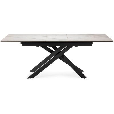 No name Kelmor - Table à manger extensible - 6-8 personnes - Blanc - Publicité No name Kelmor - Table à manger extensible - 6-8 personnes - Blanc - Publicité