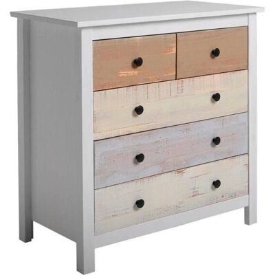 VS venta-stock Magda Commode en Pin Blanc - Commode - Publicité VS venta-stock Magda Commode en Pin Blanc - Commode - Publicité
