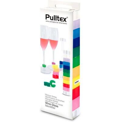 Code couleur pour verres à vin, lot de 10 - Pulltex - Publicité Code couleur pour verres à vin, lot de 10 - Pulltex - Publicité