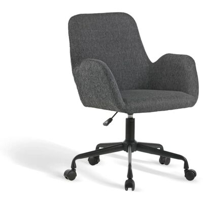 Silla de Oficina Hispanohogar Mael - Ajustable en Altura, Tela Gris Silla de Oficina Hispanohogar Mael - Ajustable en Altura, Tela Gris