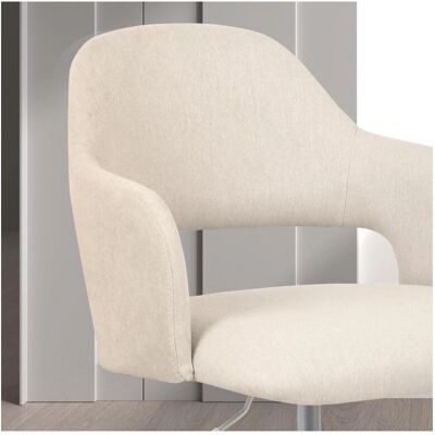 Silla de Oficina Beige Mia - Giratoria y Ajustable Silla de Oficina Beige Mia - Giratoria y Ajustable
