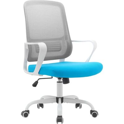 Silla de oficina Hispanohogar Noah - Ajustable, Giratoria, Tela-Poliuretano Silla de oficina Hispanohogar Noah - Ajustable, Giratoria, Tela-Poliuretano