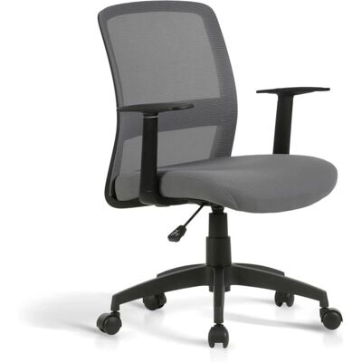 Hispanohogar Devon Silla de Oficina - Malla Ergonómica, Gris Hispanohogar Devon Silla de Oficina - Malla Ergonómica, Gris