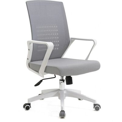 Silla de oficina blanca Herdasa - Diseño Luca - Ergonómica, con ruedas y altura ajustable Silla de oficina blanca Herdasa - Diseño Luca - Ergonómica, con ruedas y altura ajustable