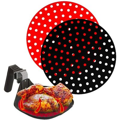 NK NK-HOCO32005 - Noir/Rouge - Papier pour friteuse à air NK NK-HOCO32005 - Noir/Rouge - Papier pour friteuse à air