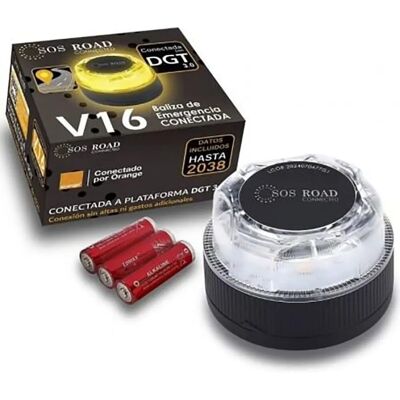 NK SOS Road V16 - Baliza de emergencia, Conectada a DGT 3.0, Negra NK SOS Road V16 - Baliza de emergencia, Conectada a DGT 3.0, Negra