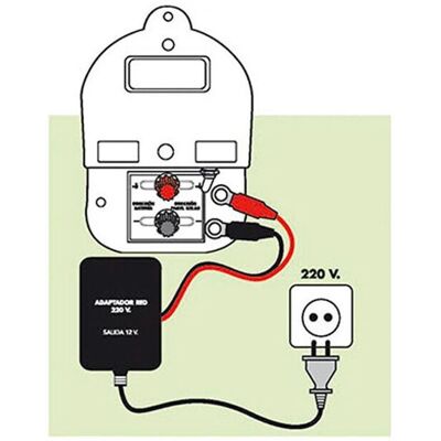Adaptador de corriente ZAR 220V a 12V - Rojo - PA105, PA124, PA125, PA177 Adaptador de corriente ZAR 220V a 12V - Rojo - PA105, PA124, PA125, PA177