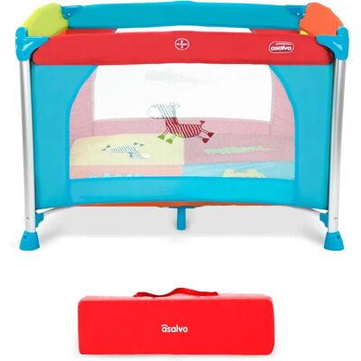 Parc de jeu Asalvo - Jungle en aluminium pliable pour bébés - Publicité Parc de jeu Asalvo - Jungle en aluminium pliable pour bébés - Publicité