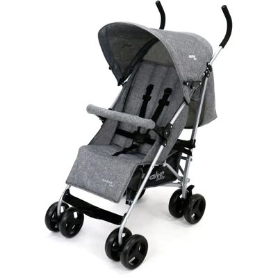 Asalvo Mombi - Cinzento e Branco - Carrinho leve e dobrável Asalvo Mombi - Cinzento e Branco - Carrinho leve e dobrável