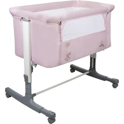 Berceau de Co-Sommeil Asalvo Rose - Compact & Réglable - Publicité Berceau de Co-Sommeil Asalvo Rose - Compact & Réglable - Publicité