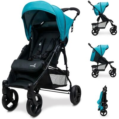 Asalvo Cadiz Petroleum Blauw Kinderwagen - Baby Sport Reissysteem Asalvo Cadiz Petroleum Blauw Kinderwagen - Baby Sport Reissysteem