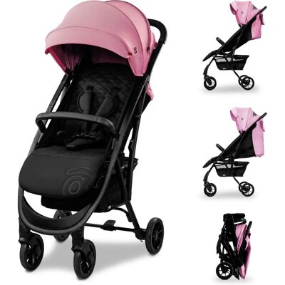 Sedia Passeggino Asalvo Cotton ii Pink con Ventilazione e Poggiapiedi Regolabile - Passeggino Sedia Passeggino Asalvo Cotton ii Pink con Ventilazione e Poggiapiedi Regolabile - Passeggino