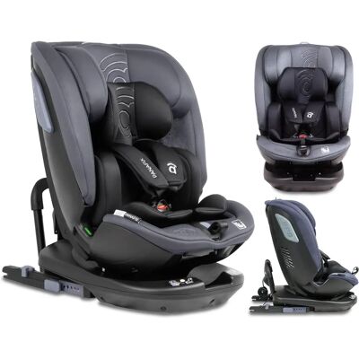 Seggiolino Auto Panafix Asalvo - Isofix, Rotazione a 360°, Grigio Seggiolino Auto Panafix Asalvo - Isofix, Rotazione a 360°, Grigio