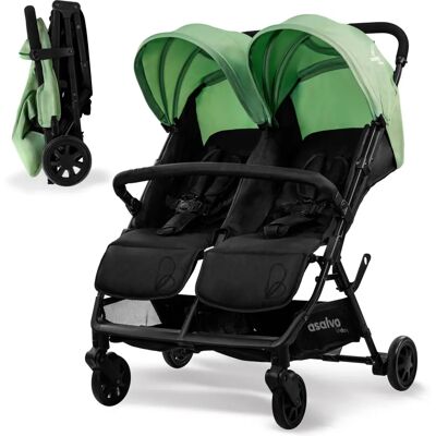 Silla de Paseo Gemelar Asalvo Henry - Compacta, Manobrable Silla de Paseo Gemelar Asalvo Henry - Compacta, Manobrable