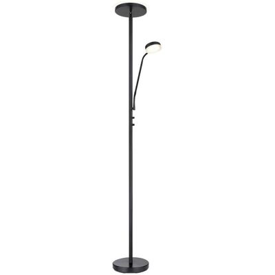Lámpara de pie LED Teo - Regulable, 18,5W & 4,5W, Negro Lámpara de pie LED Teo - Regulable, 18,5W & 4,5W, Negro