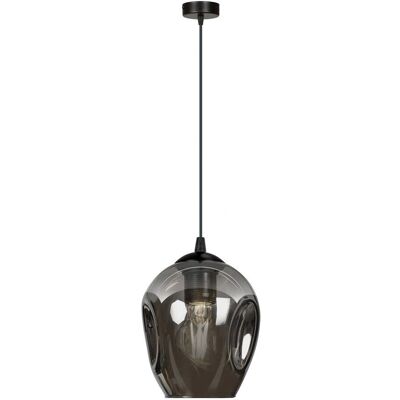 Wonderlamp Lámpara Colgante Ajustable - Pantalla de Vidrio Gris Wonderlamp Lámpara Colgante Ajustable - Pantalla de Vidrio Gris