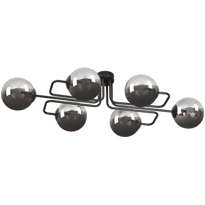 Wonderlamp Vesta Plafon - 6 Globes en Verre - Style Moderne - Publicité Wonderlamp Vesta Plafon - 6 Globes en Verre - Style Moderne - Publicité
