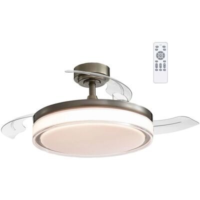 Ventilador de Techo Retráctil Oroel Oro - 6 Velocidades, Luz LED Regulable Ventilador de Techo Retráctil Oroel Oro - 6 Velocidades, Luz LED Regulable