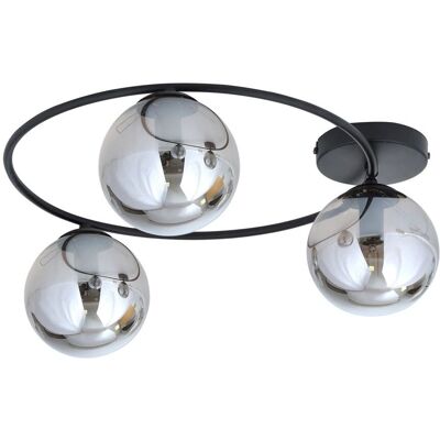 Wonderlamp - Sotelo - Anneau noir avec sphères grises - Publicité Wonderlamp - Sotelo - Anneau noir avec sphères grises - Publicité