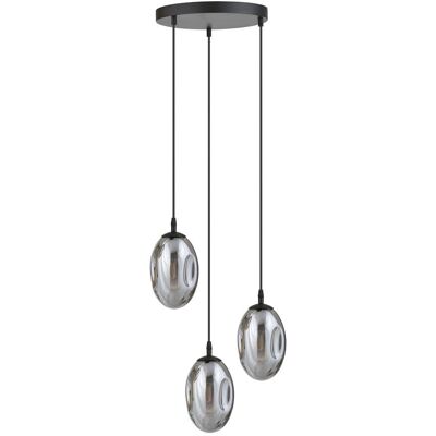Wonderlamp Suspension Ajustable avec 3 Abat-jours en Verre - Publicité Wonderlamp Suspension Ajustable avec 3 Abat-jours en Verre - Publicité