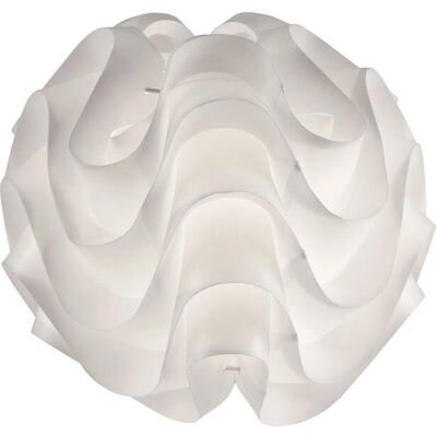 Cristalrecord Lámpara de mesa esférica de PVC blanco - Luz ambiental Cristalrecord Lámpara de mesa esférica de PVC blanco - Luz ambiental