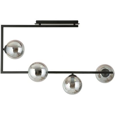 Wonderlamp Plafonnier avec Structure en Métal et 4 Sphères Grises - Plafonnier - Publicité Wonderlamp Plafonnier avec Structure en Métal et 4 Sphères Grises - Plafonnier - Publicité