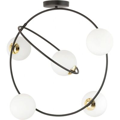 Wonderlamp - Deckenleuchte - Anneaux noirs - Ceiling lamp - Publicité Wonderlamp - Deckenleuchte - Anneaux noirs - Ceiling lamp - Publicité