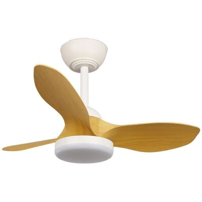 Ventilador de techo CristalRecord Stel Mini S Blanco con Luz LED - Silencioso y Compacto Ventilador de techo CristalRecord Stel Mini S Blanco con Luz LED - Silencioso y Compacto