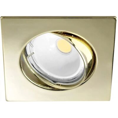 WONDERLAMP Basic Dorato GU10 50W Luce da Soffitto in Alluminio WONDERLAMP Basic Dorato GU10 50W Luce da Soffitto in Alluminio