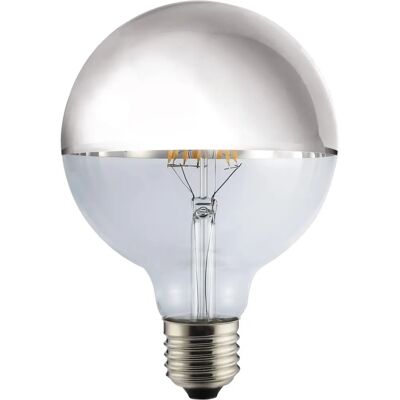 CRISTALRECORD G125 Argento Lampadina LED - Luce Globale Decorativa CRISTALRECORD G125 Argento Lampadina LED - Luce Globale Decorativa