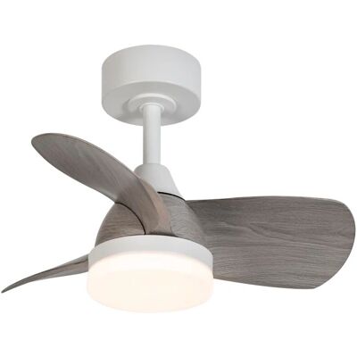 Ventilador de Techo Mini Blanco Ceniza Gris - Silencioso LED 18W para Dormitorio Ventilador de Techo Mini Blanco Ceniza Gris - Silencioso LED 18W para Dormitorio