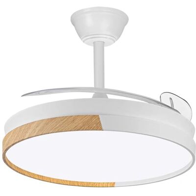 Wonderlamp Arpino Blanco Ventilador de Techo Retráctil - LED 45W Wonderlamp Arpino Blanco Ventilador de Techo Retráctil - LED 45W