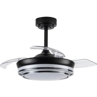 Ventilador de Techo LED Retráctil Negro Mesina Mini - Habitación Pequeña Ventilador de Techo LED Retráctil Negro Mesina Mini - Habitación Pequeña