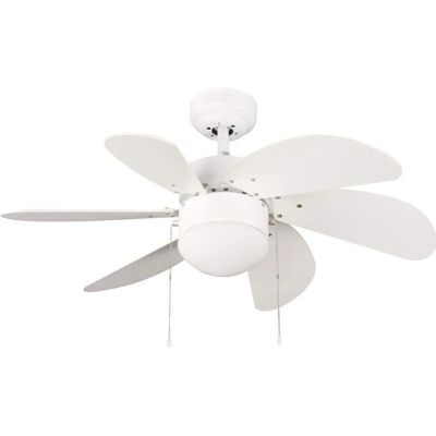 WONDERLAMP Ventilador de teto branco básico - 3 velocidades, 13m² WONDERLAMP Ventilador de teto branco básico - 3 velocidades, 13m²