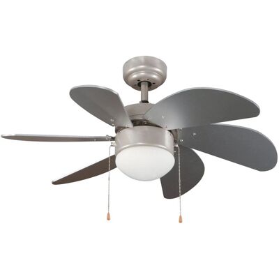 Ventilador de Techo Plata WONDERLAMP - 3 Velocidades, 76 cm Diámetro Ventilador de Techo Plata WONDERLAMP - 3 Velocidades, 76 cm Diámetro