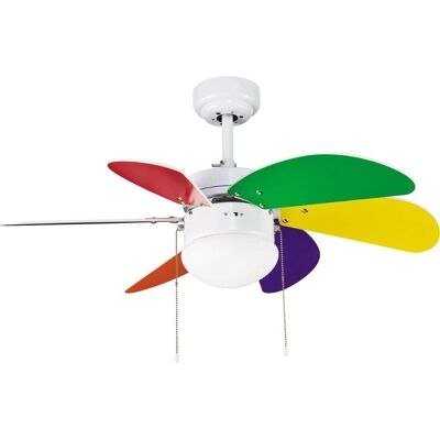 WONDERLAMP Ventilador de Techo Basic Multicolor - Ventilador WONDERLAMP Ventilador de Techo Basic Multicolor - Ventilador