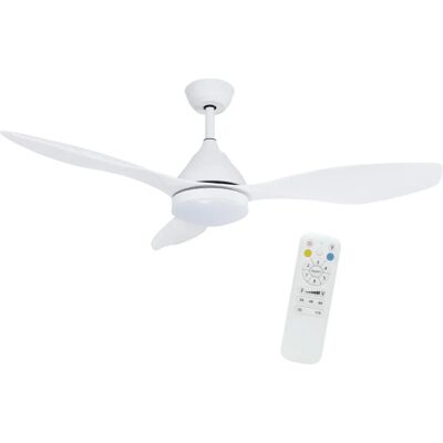 Ventilatore a soffitto bianco WONDERLAMP con luce LED 20W - 122cm Ventilatore a soffitto bianco WONDERLAMP con luce LED 20W - 122cm