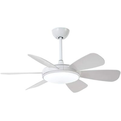 Ventilador de Techo WONDERLAMP Blanco con Motor DC 6 Velocidades - 106cm Ventilador de Techo WONDERLAMP Blanco con Motor DC 6 Velocidades - 106cm