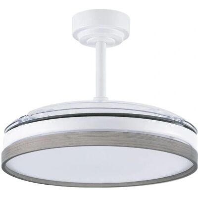 Ventilador de Techo Retráctil Wonderlamp con Luz LED - 72W - Ceniza Gris Ventilador de Techo Retráctil Wonderlamp con Luz LED - 72W - Ceniza Gris