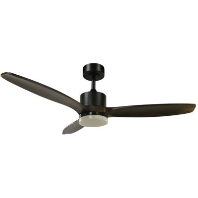 Ventilador de techo Wonderlamp Negro y Madera LED 22W - Habitaciones pequeñas Ventilador de techo Wonderlamp Negro y Madera LED 22W - Habitaciones pequeñas