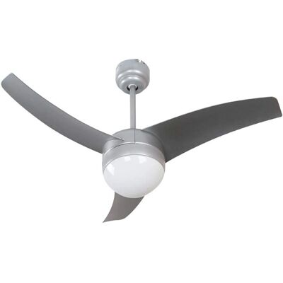 Ventilador de Techo Plata WONDERLAMP - 3 Velocidades, Mando Ventilador de Techo Plata WONDERLAMP - 3 Velocidades, Mando
