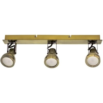 Cristal Record Heli 3 Kit binario a soffitto in ottone - Illuminazione Cristal Record Heli 3 Kit binario a soffitto in ottone - Illuminazione