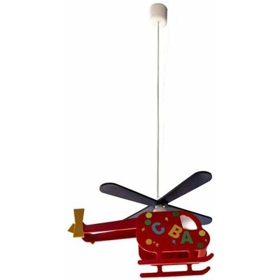 Lampada da Soffitto Infantile Rossa Helicoptero Cristalrecord - Plafoniera Lampada da Soffitto Infantile Rossa Helicoptero Cristalrecord - Plafoniera