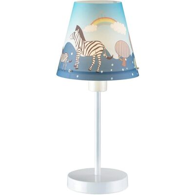 Lampada da Tavolo per Bambini Wonderlamp Zebre Blu E14 40W Plastica Lampada da Tavolo per Bambini Wonderlamp Zebre Blu E14 40W Plastica