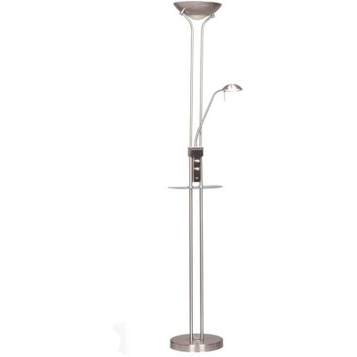 Lámpara de Pie Olimpia Gris LED con USB Lámpara de Pie Olimpia Gris LED con USB